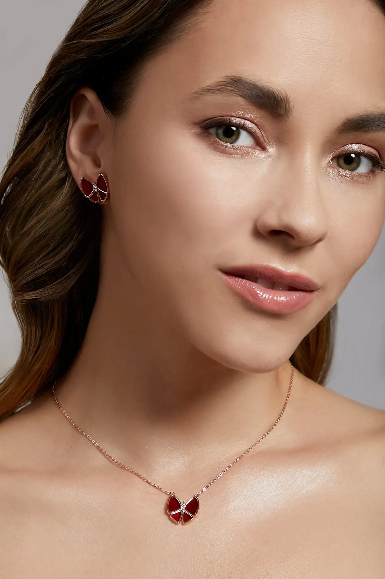 Playful Bow Carnelian Necklace Dryden Jewelry